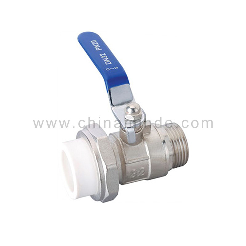 Male Ball Valve With Union Copper&Body